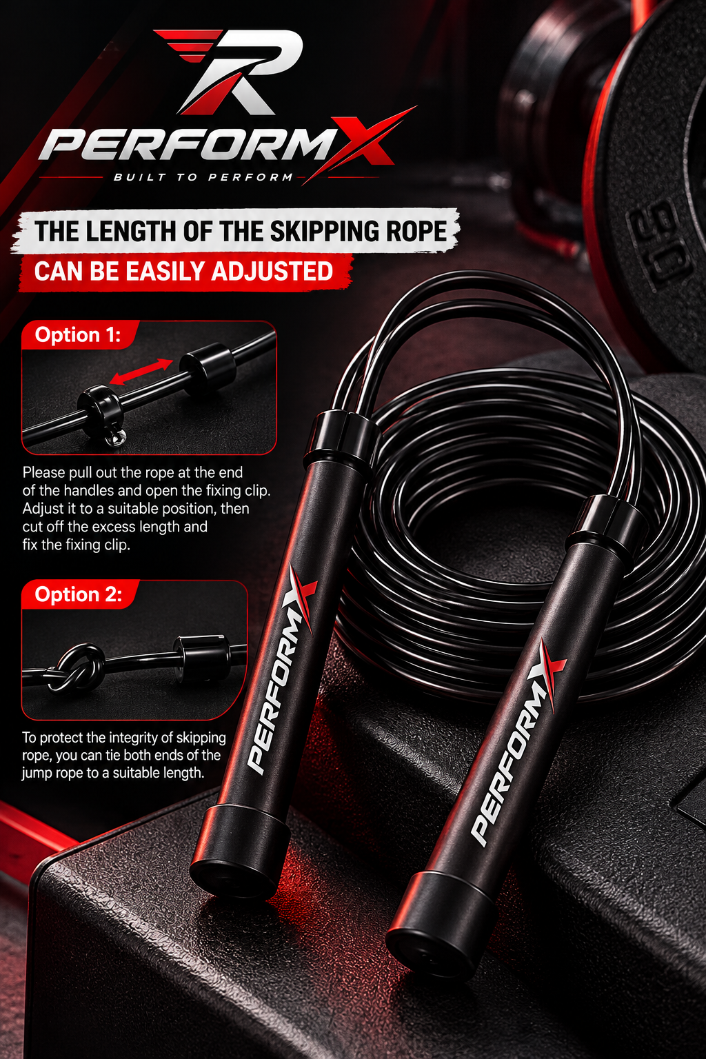 Adjustable Skipping Ropes for Men, Women & kids