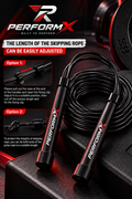 Adjustable Skipping Ropes for Men, Women & kids