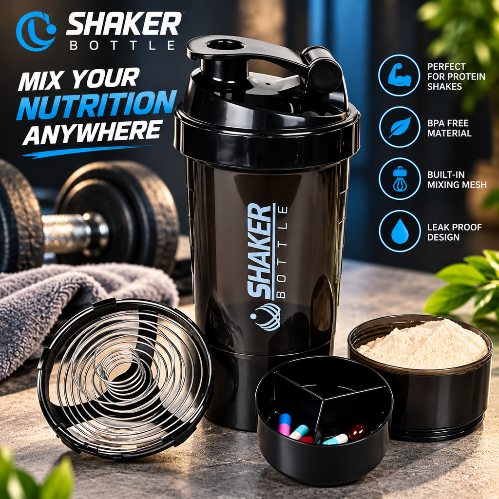 Protein Shaker Bottle for Gym, Fitness & Workout